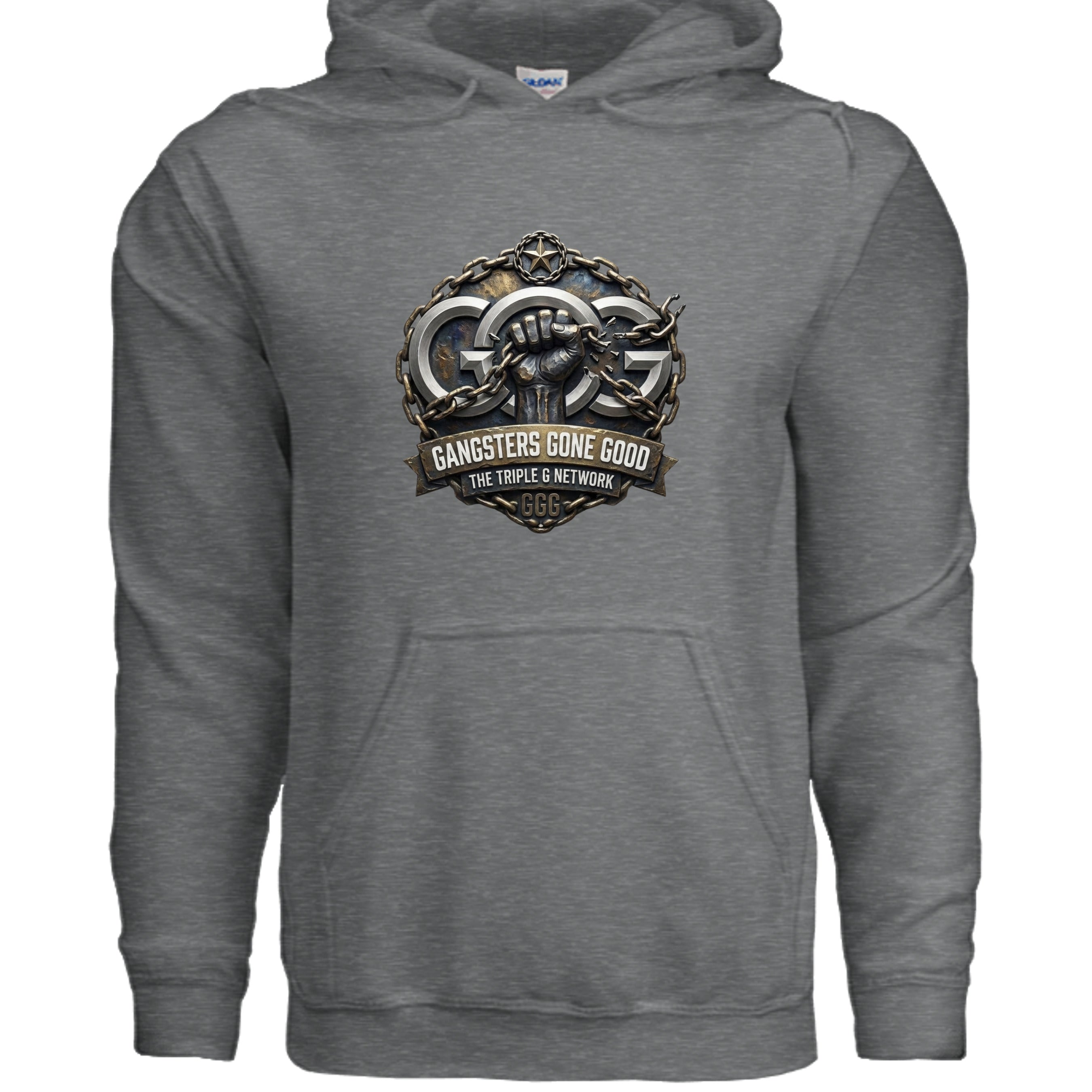 Fan Charcoal Heather - G185 - FRONT
