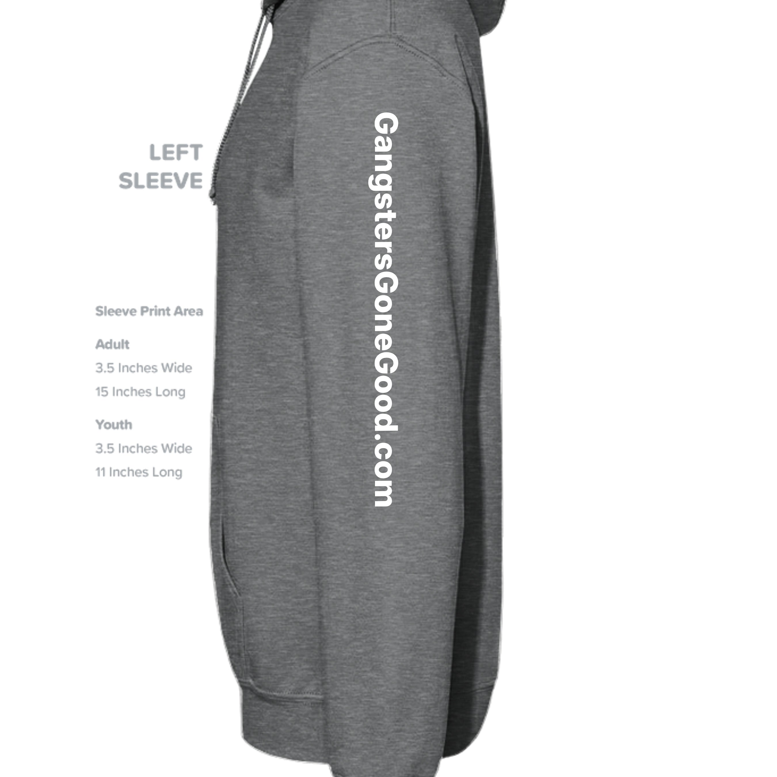 Fan Charcoal Heather - G185 - SLEEVE_LEFT