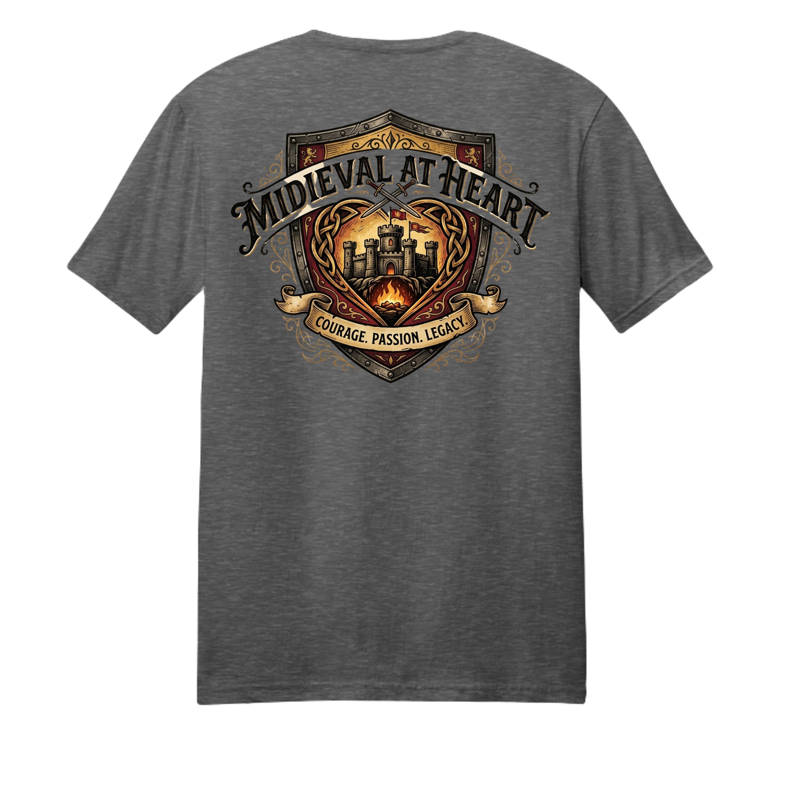 Dark Heather Grey - PC450 - BACK