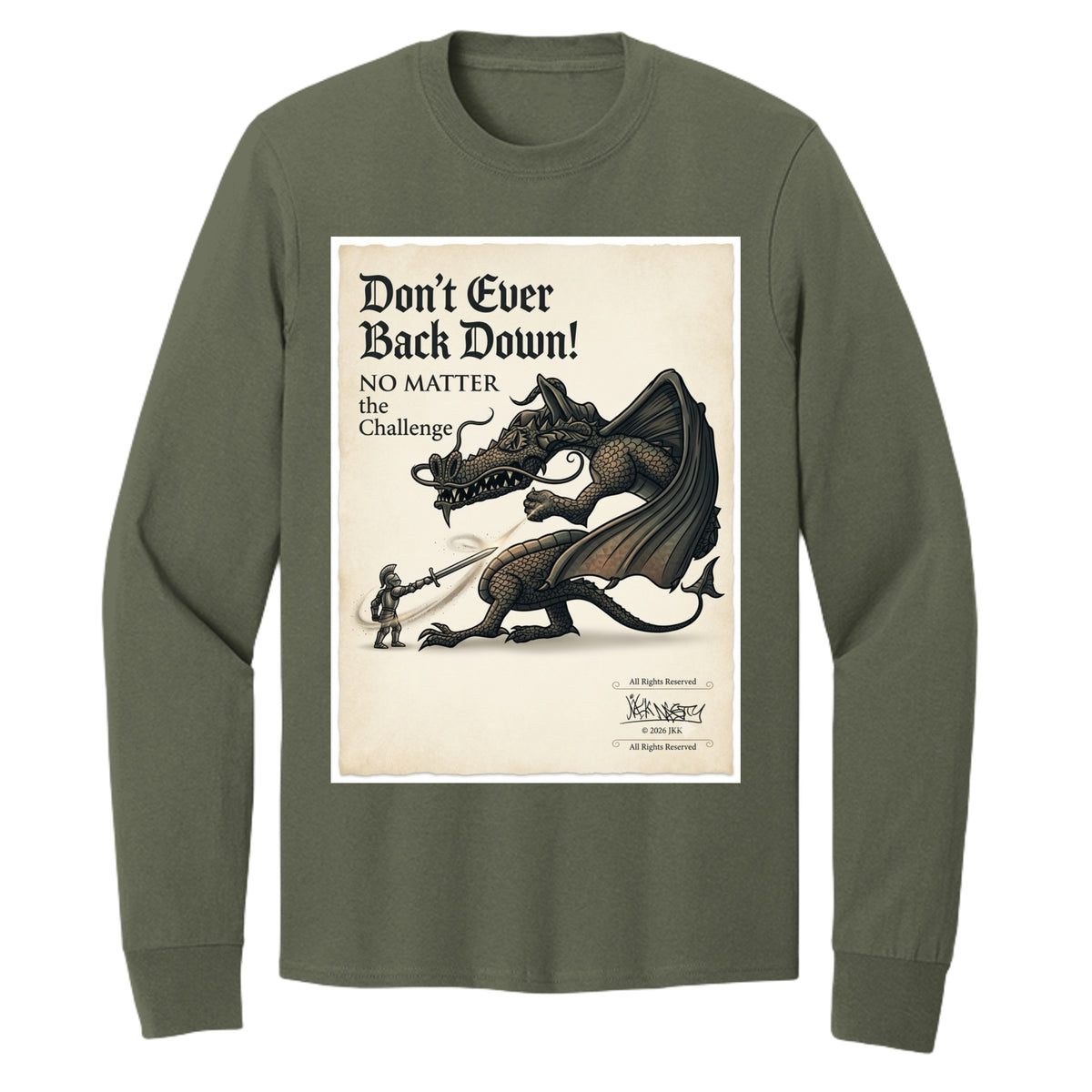 Olive Drab Green - PC54LS - FRONT