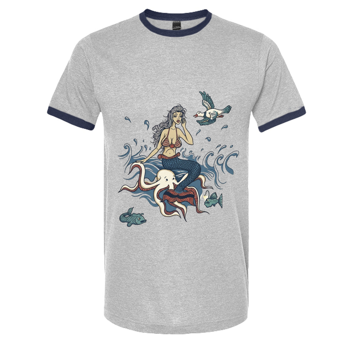 Heather Grey/ Navy - 246 - FRONT